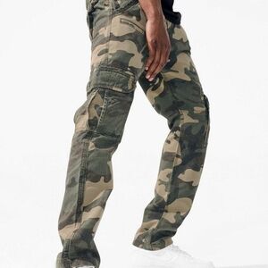 Jordan Craig Green Camouflage Cargo Pants